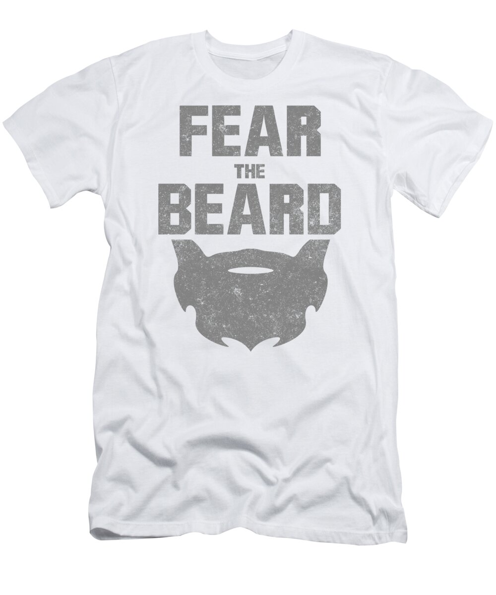 Gift For Husband T-Shirt featuring the digital art Fear The Beard by Jacob Zelazny