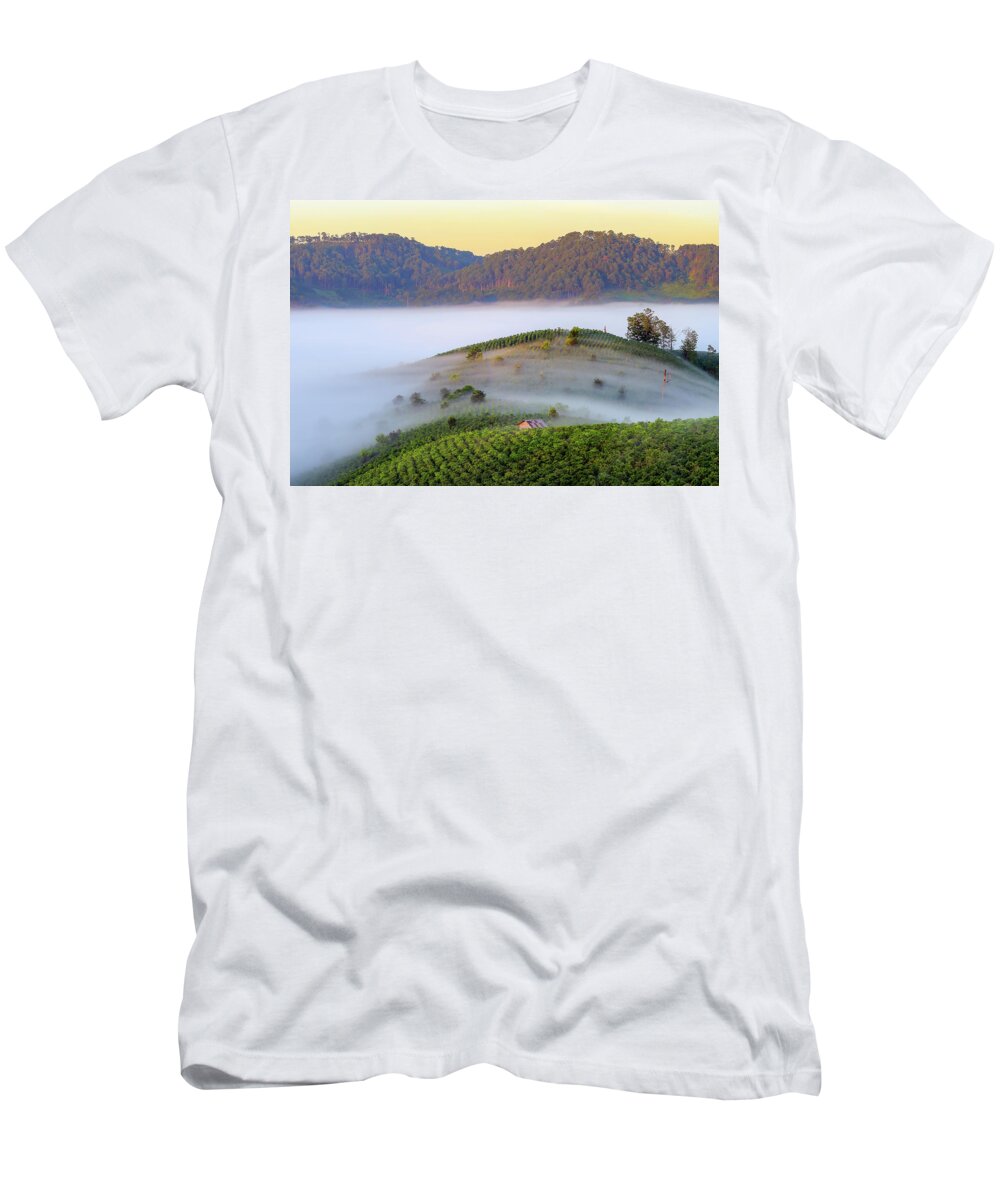 Awesome T-Shirt featuring the photograph Feeling Of The Fog by Khanh Bui Phu