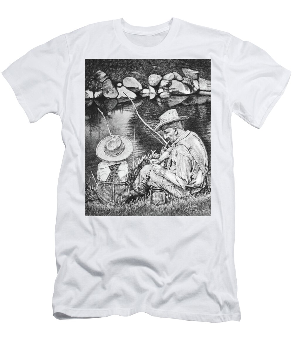 Fishing with Grandpa T-Shirt by John Shaffer - John Shaffer - Website