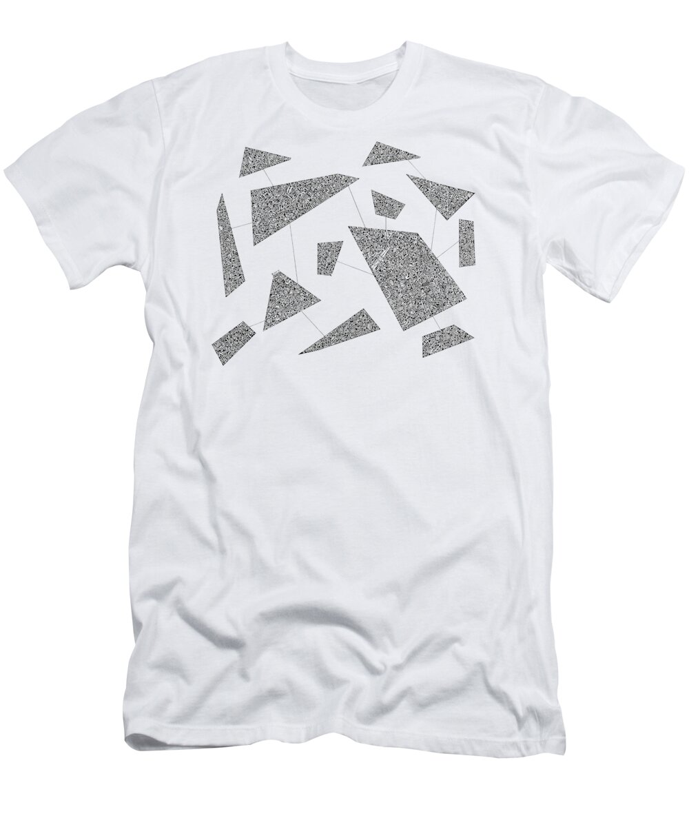 Colefx2000 T-Shirt featuring the drawing Fissured Remoteness by Coleman Schoessow