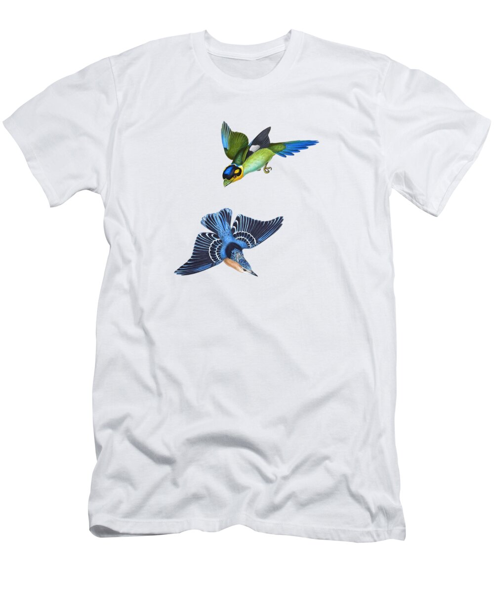 Bird T-Shirt featuring the digital art Fly High Little Bird by Madame Memento