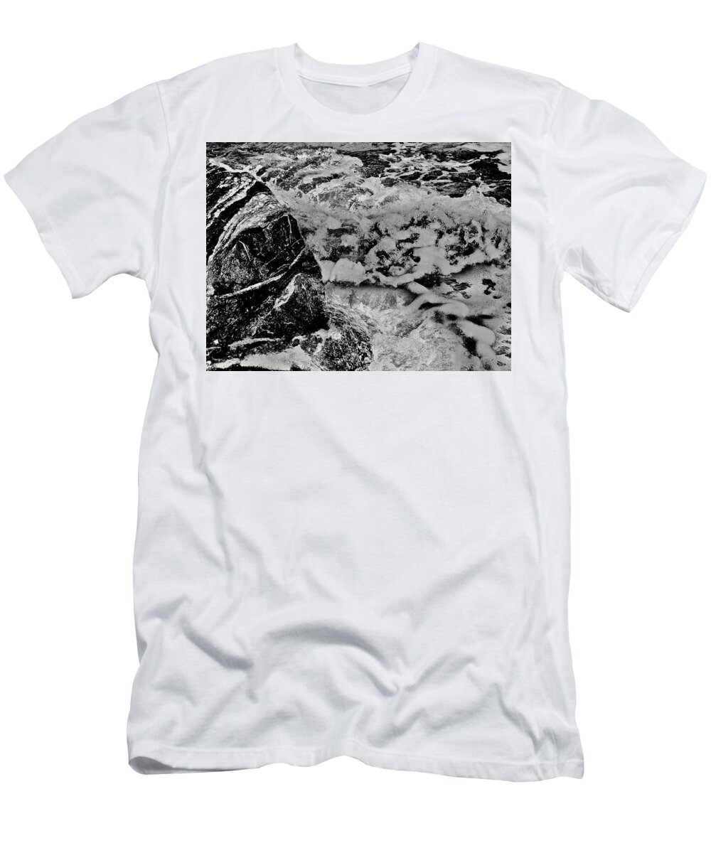 Water T-Shirt featuring the photograph Foam and Fury by Alida M Haslett