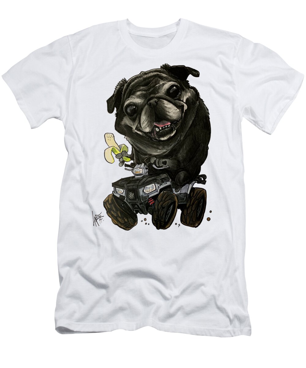 Fraboni T-Shirt featuring the drawing Fraboni 5496 by Canine Caricatures By John LaFree