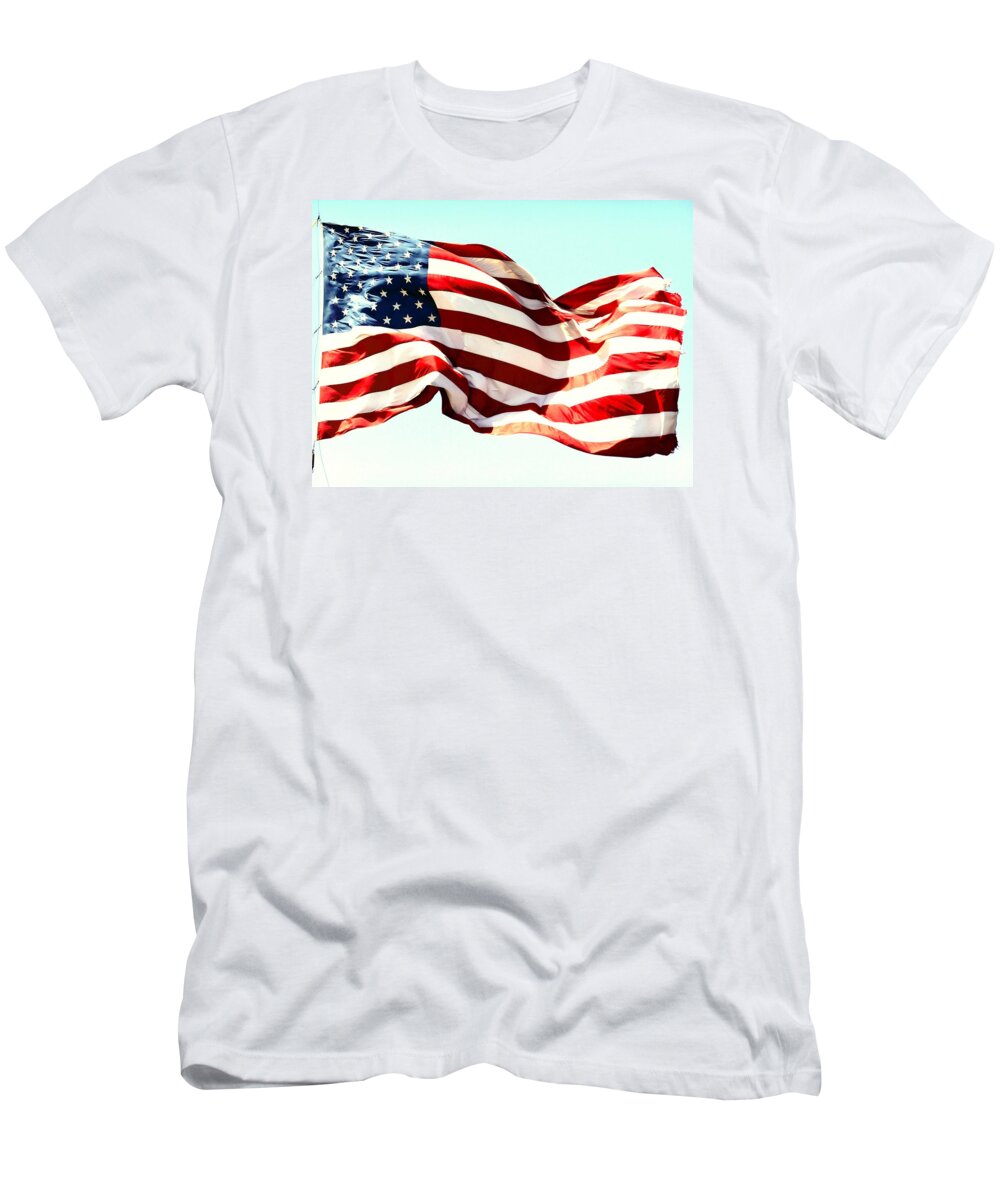 God Bless America T-Shirt featuring the photograph Freedom by Dietmar Scherf