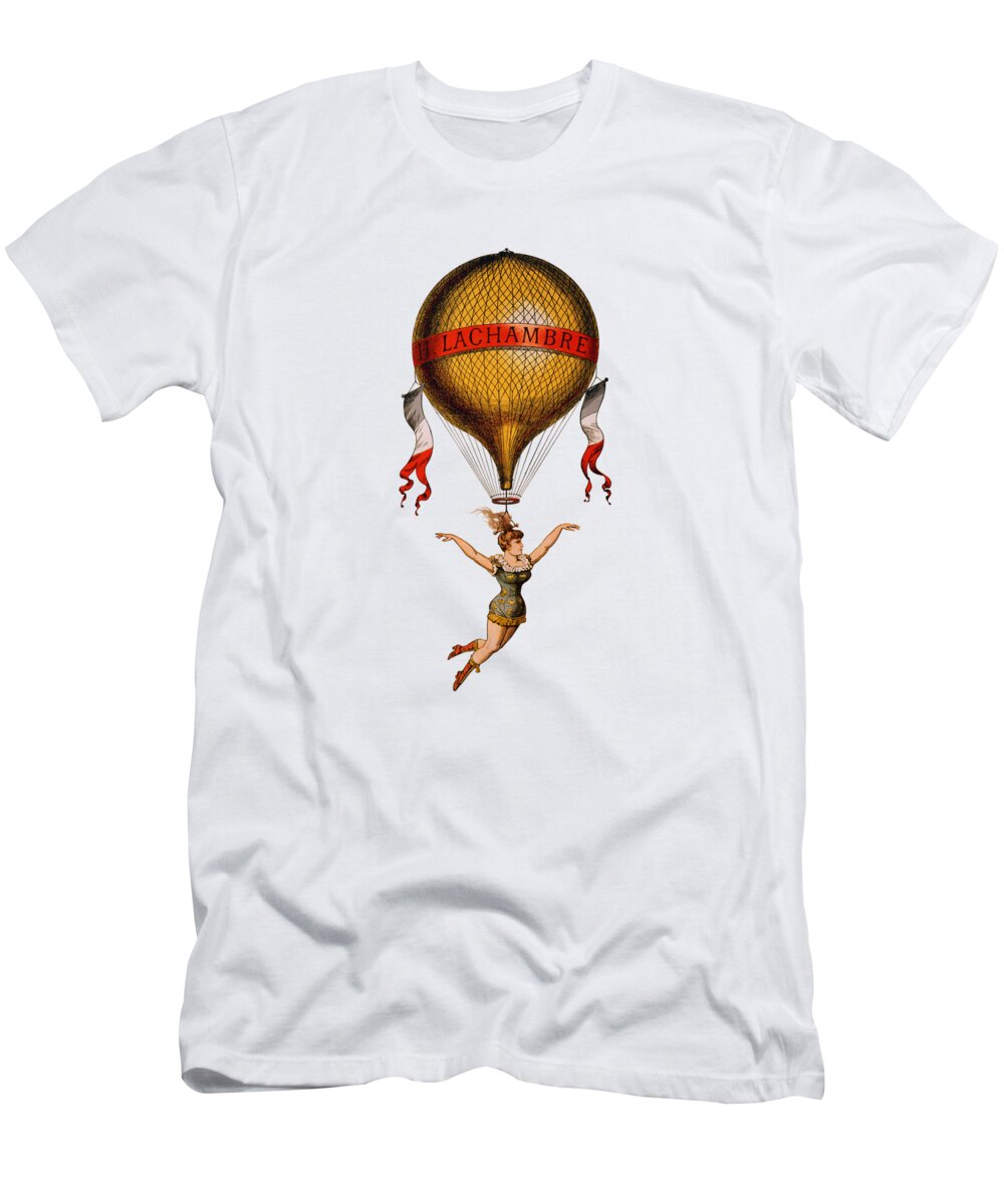 Circus T-Shirt featuring the digital art French circus acrobat by Madame Memento