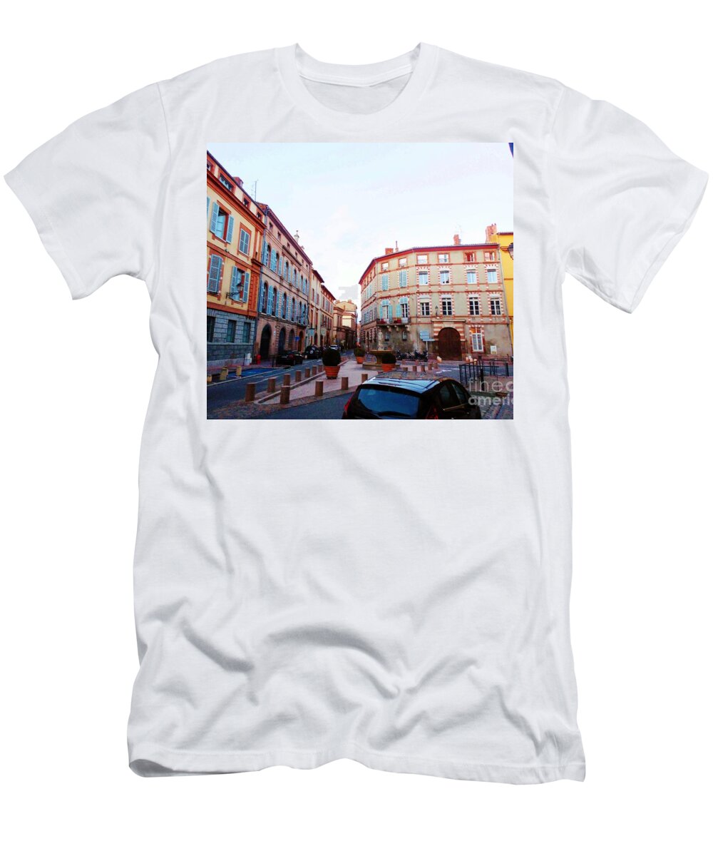 City T-Shirt featuring the photograph French City Junction by Aisha Isabelle