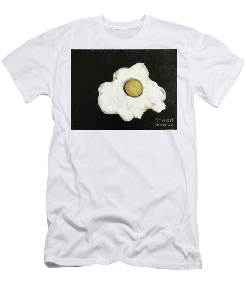 Original Art Work T-Shirt featuring the painting Fried Egg by Theresa Honeycheck