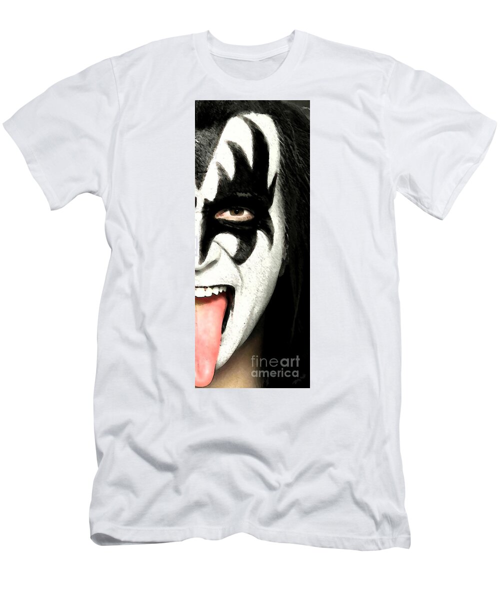 Kiss T-Shirt featuring the photograph Gene by Billy Knight