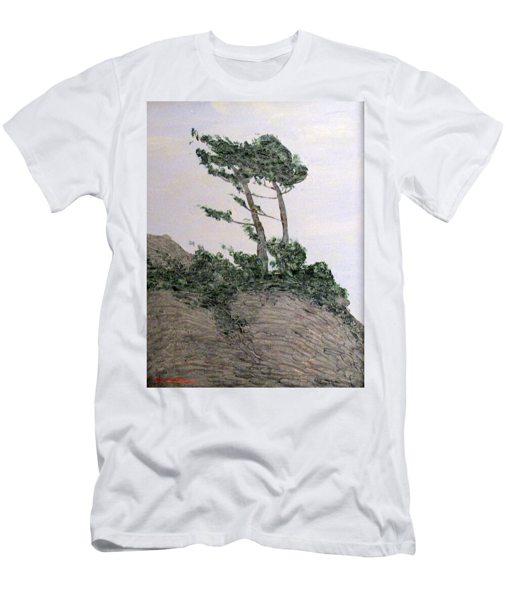 Georgian Bay T-Shirt featuring the painting Georgian Bay Pines by Ian MacDonald