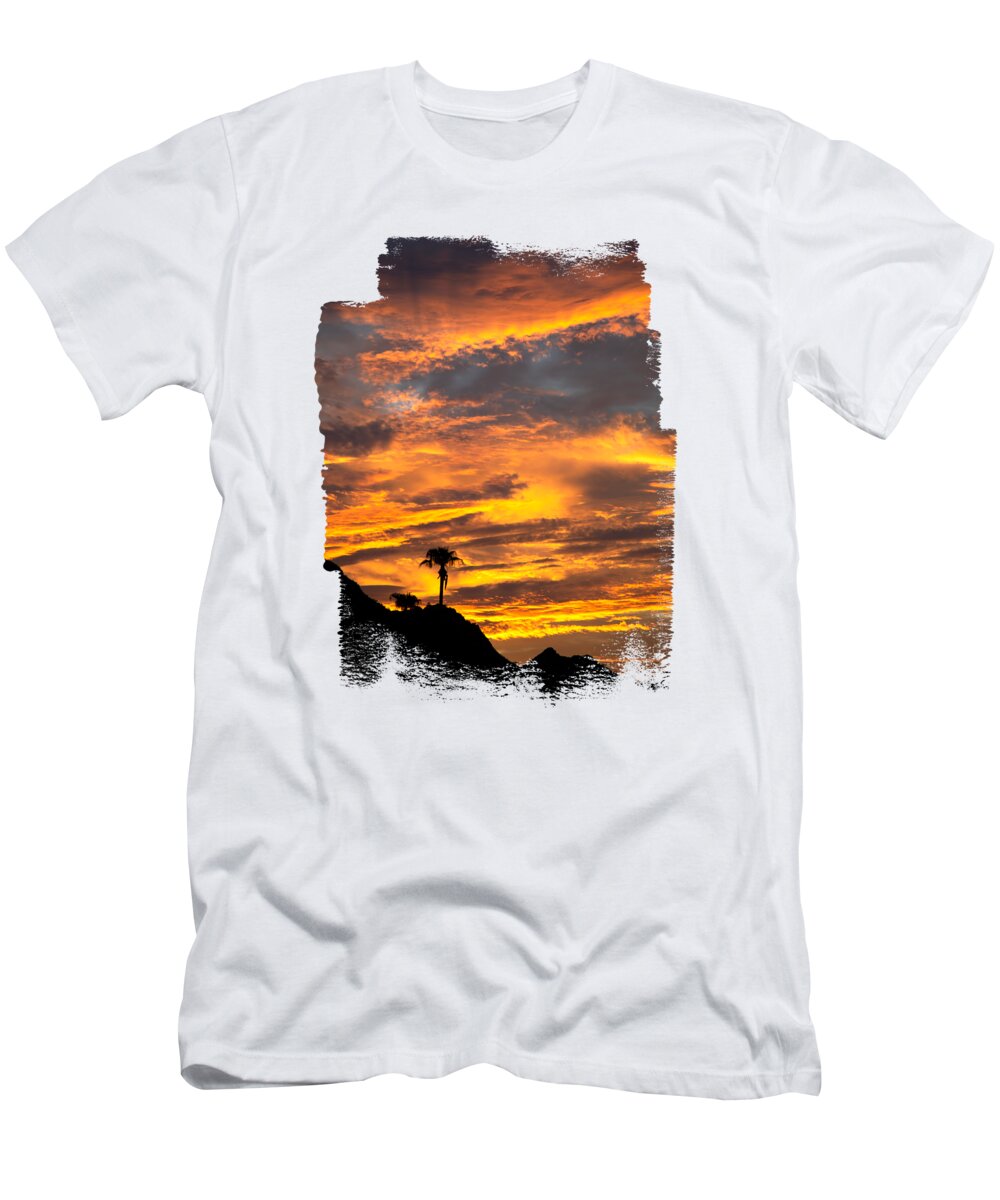Monsoon T-Shirt featuring the photograph Glowing Monsoon Sunrise by Elisabeth Lucas