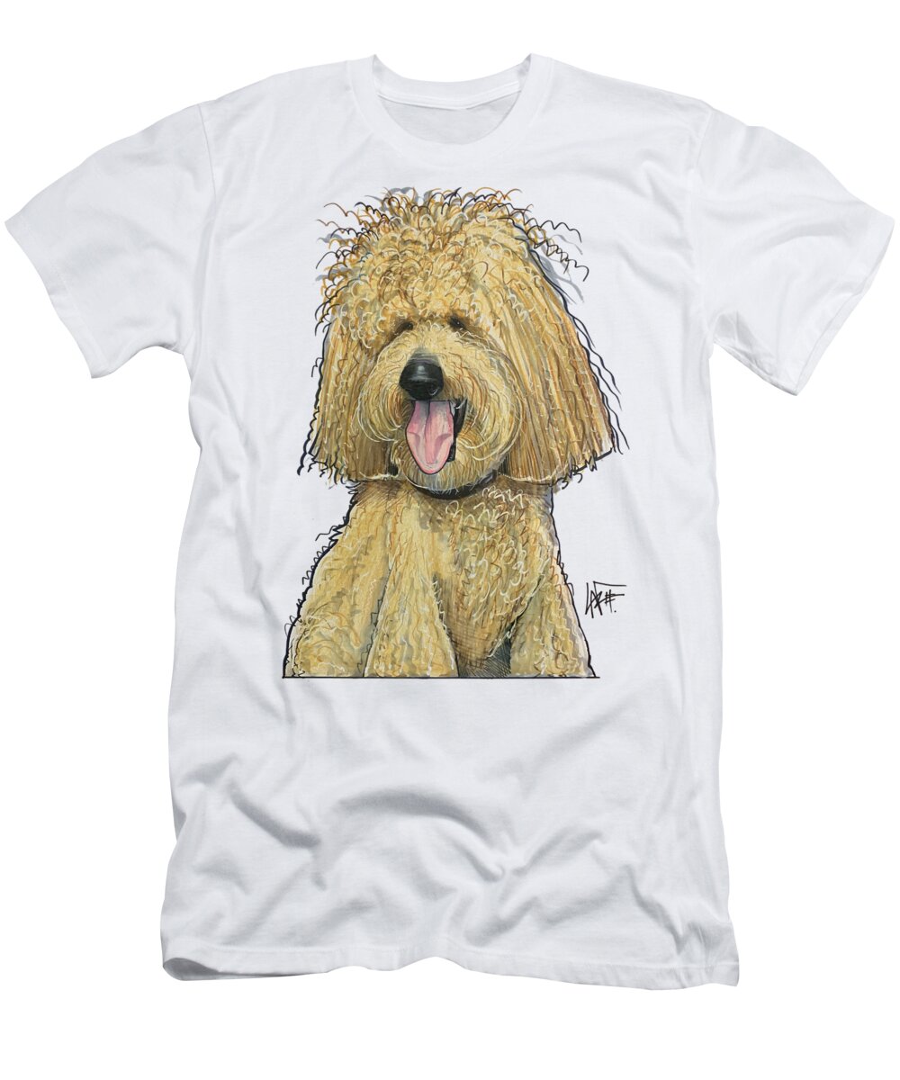 Godby T-Shirt featuring the drawing Godby 5308 by Canine Caricatures By John LaFree