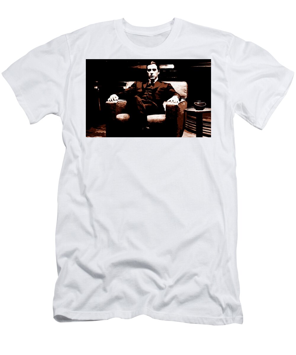 Interpretive Invoice Murmuring Godfather Michael Corleone Movie Scene T-Shirt by Artista Fratta - Pixels