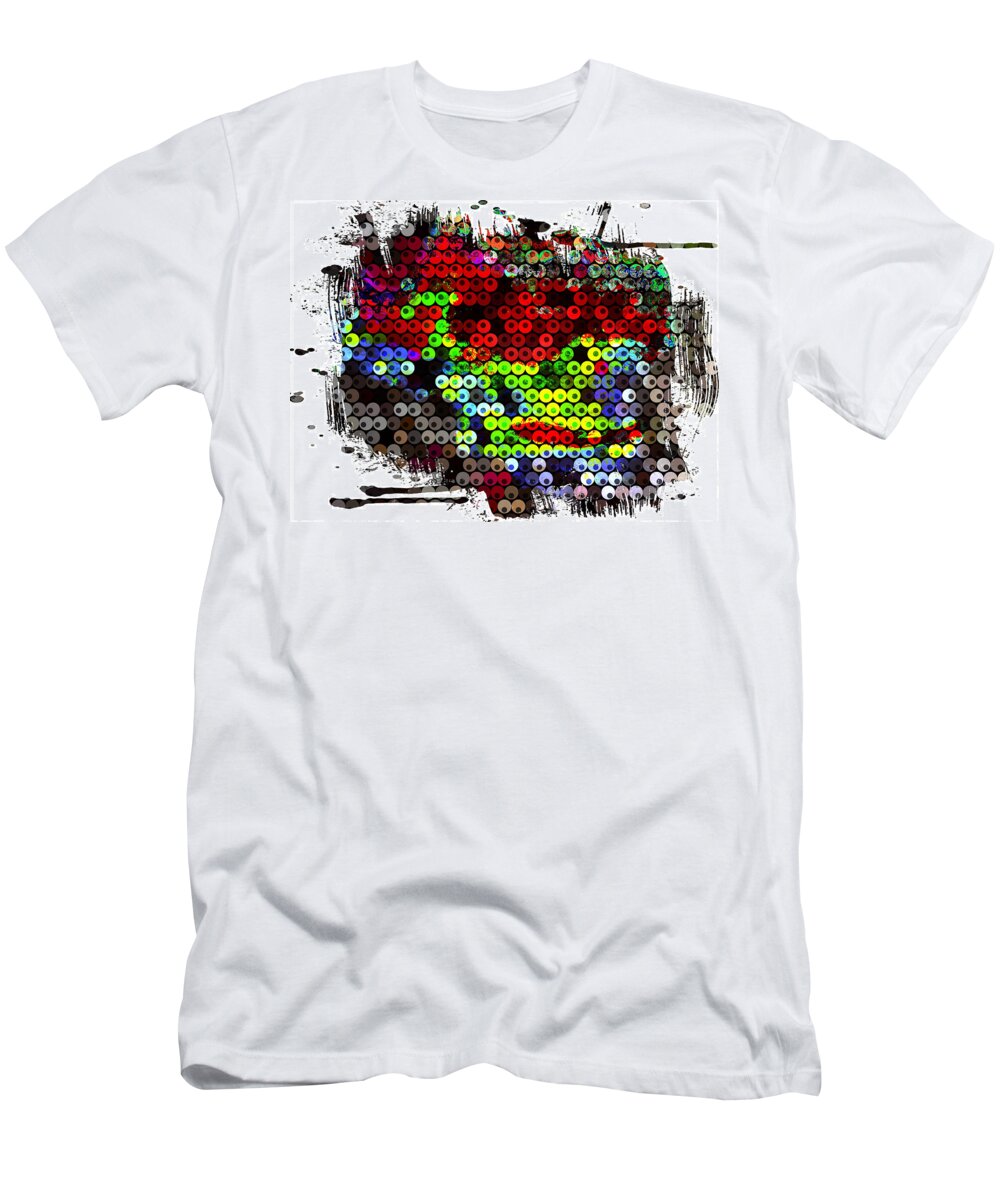  T-Shirt featuring the digital art Goggles Abstract by Kathleen Boyles