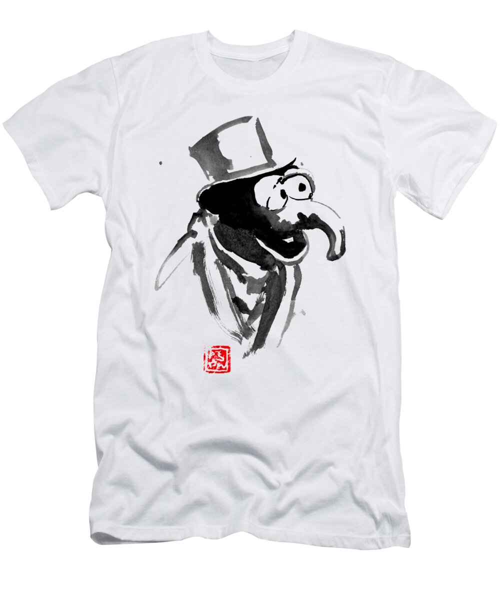 Gonzo T-Shirt featuring the painting Gonzo by Pechane Sumie