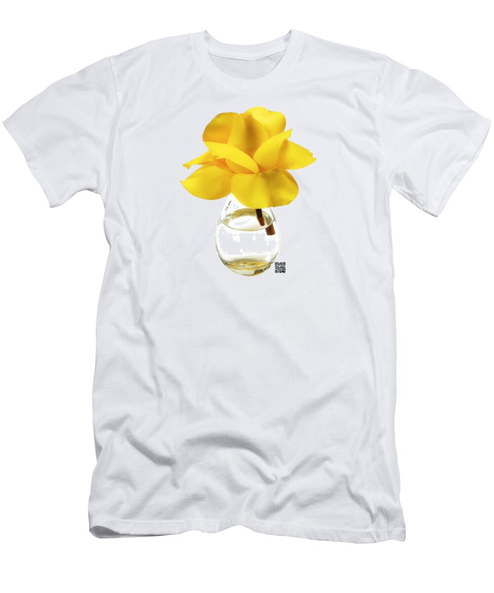 Rose T-Shirt featuring the mixed media Good Morning by Rafael Salazar