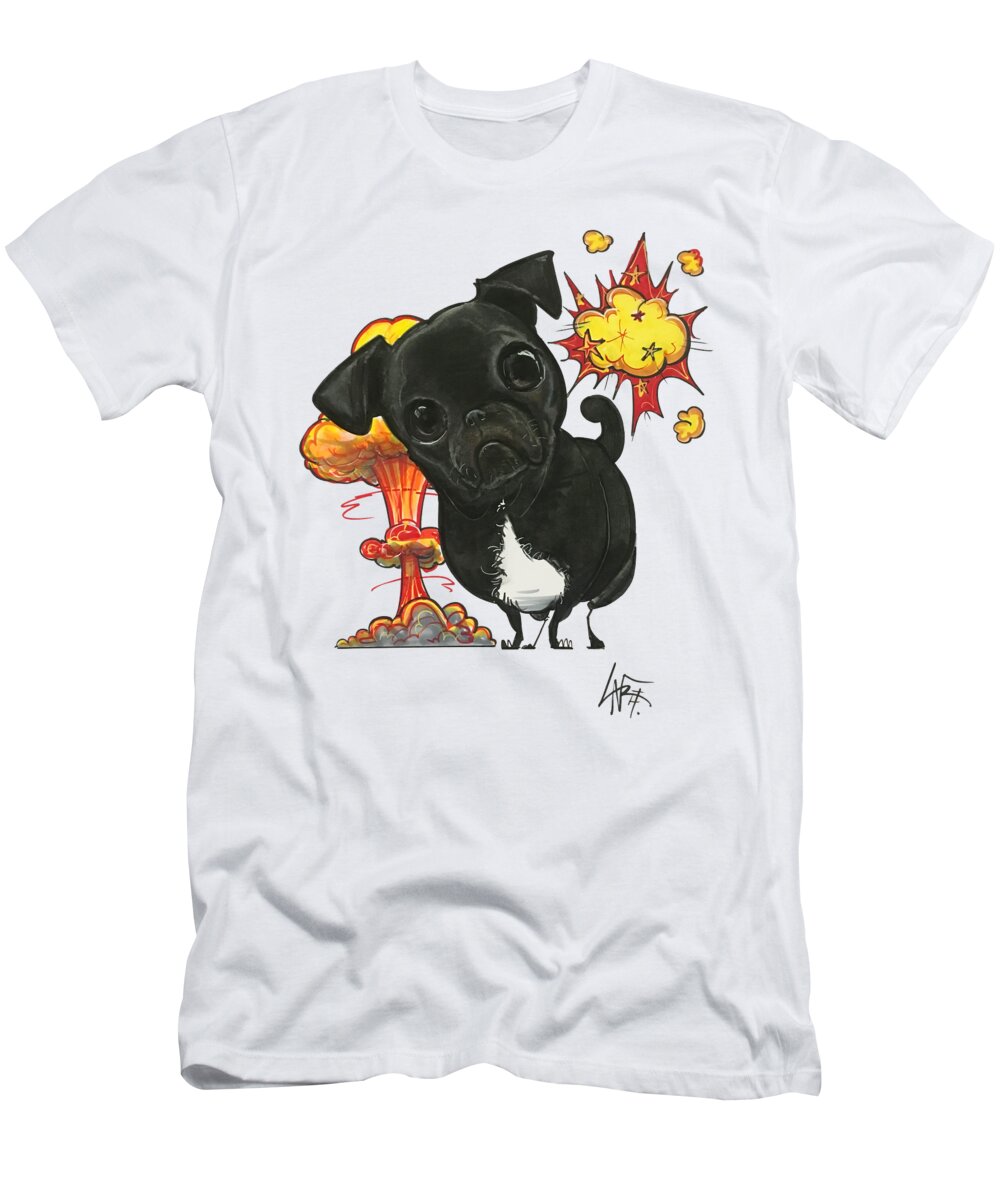 Gooden T-Shirt featuring the drawing Gooden 4053 by Canine Caricatures By John LaFree
