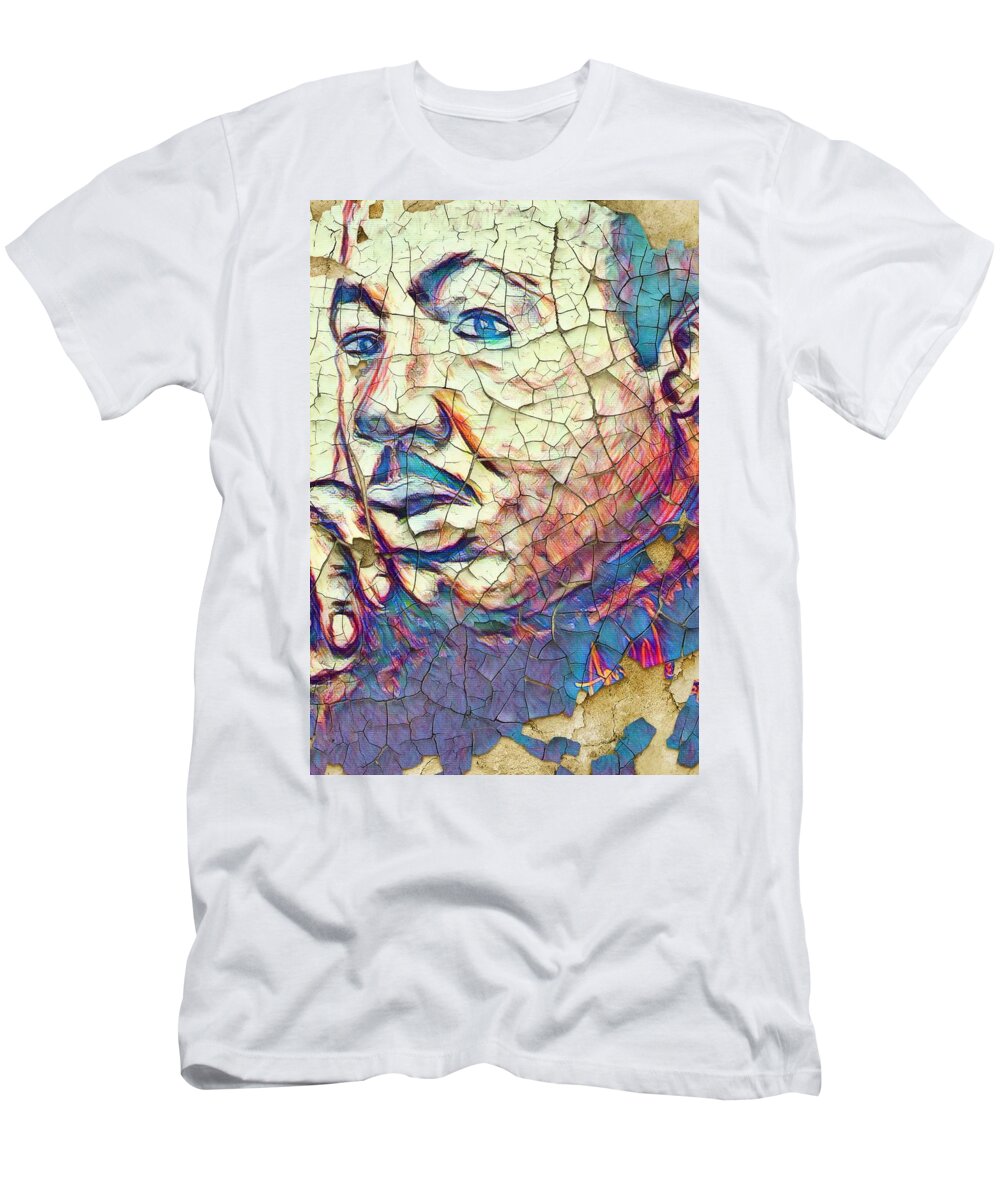  T-Shirt featuring the mixed media Greatness by Angie ONeal