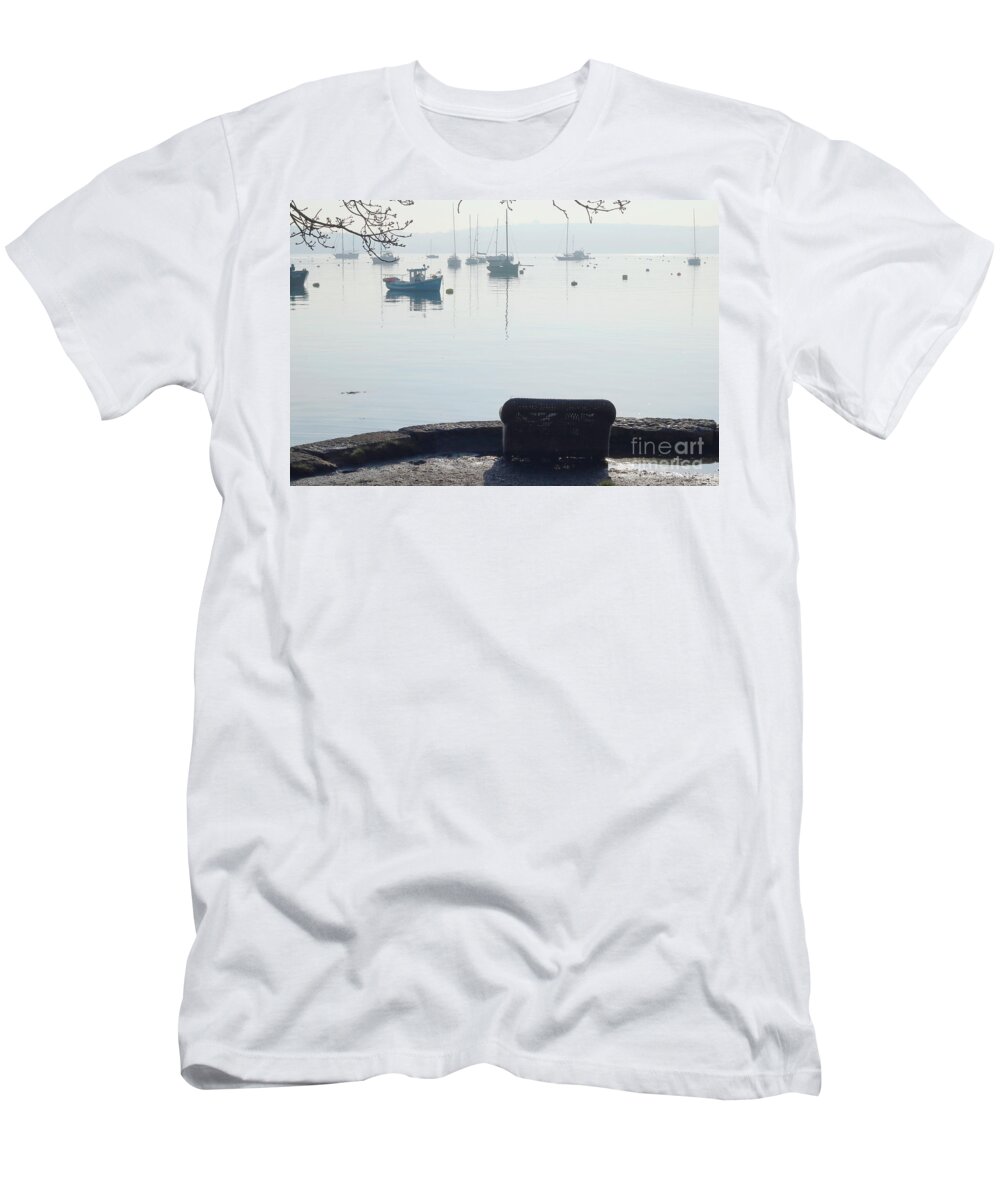 Greatwood Quay T-Shirt featuring the photograph Greatwood Quay Mylor by Terri Waters