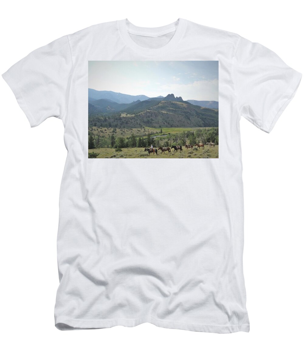 Landscape T-Shirt featuring the photograph Headed Home #2 by Alden Ballard
