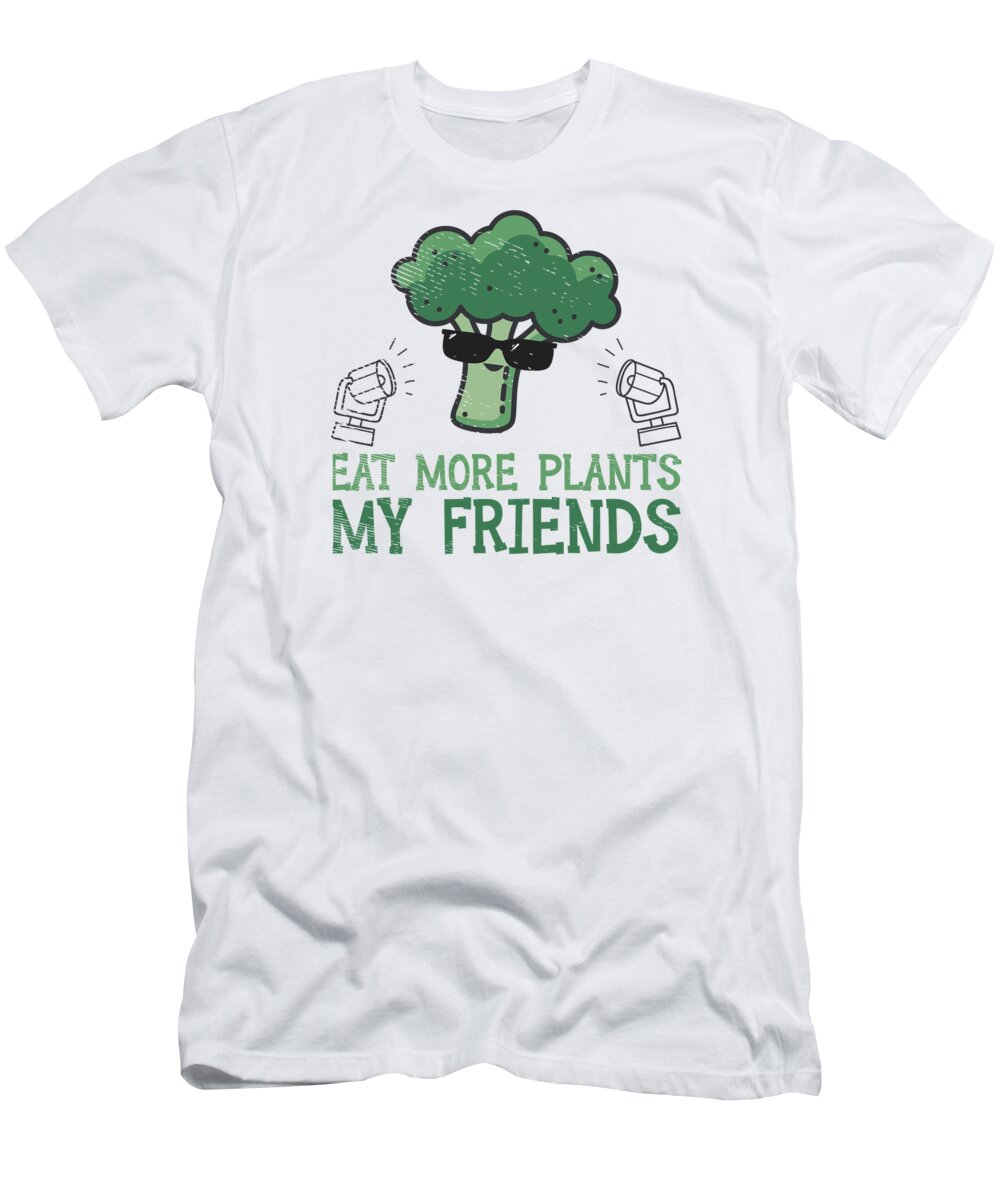 Healthy Food T-Shirt featuring the digital art Healthy Food Vegetarians Fruits And Vegetables by Toms Tee Store