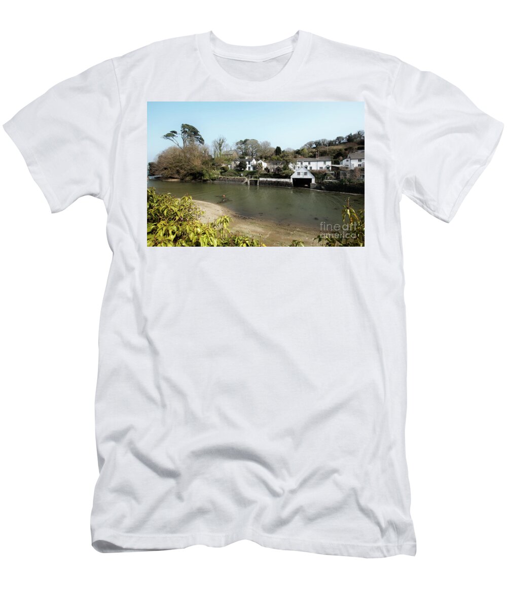 Helford Village T-Shirt featuring the photograph Helford River Cornwall by Terri Waters