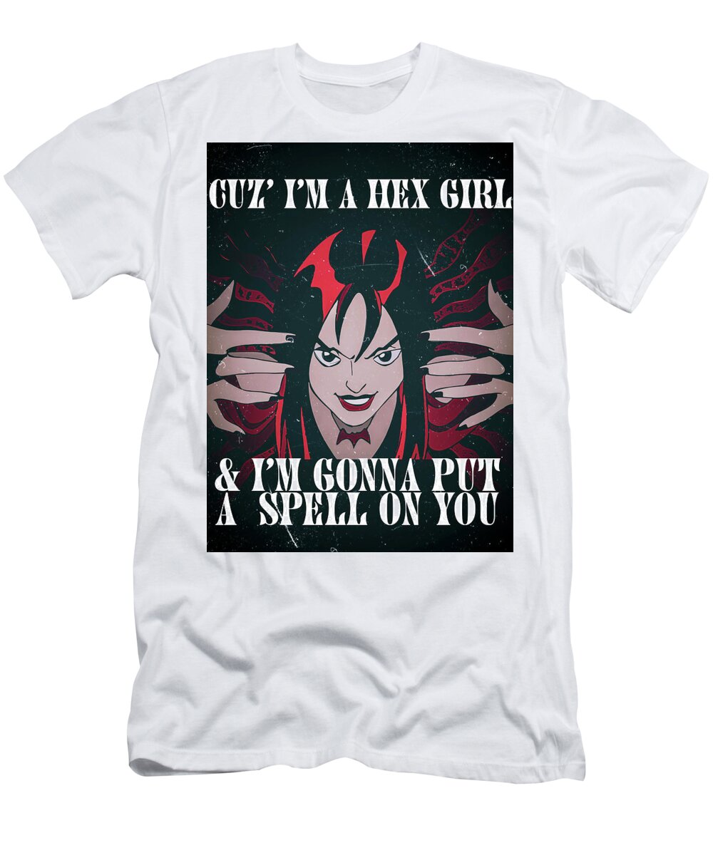 Hex Girls T-Shirt featuring the digital art Hex Girl by Christina Rick