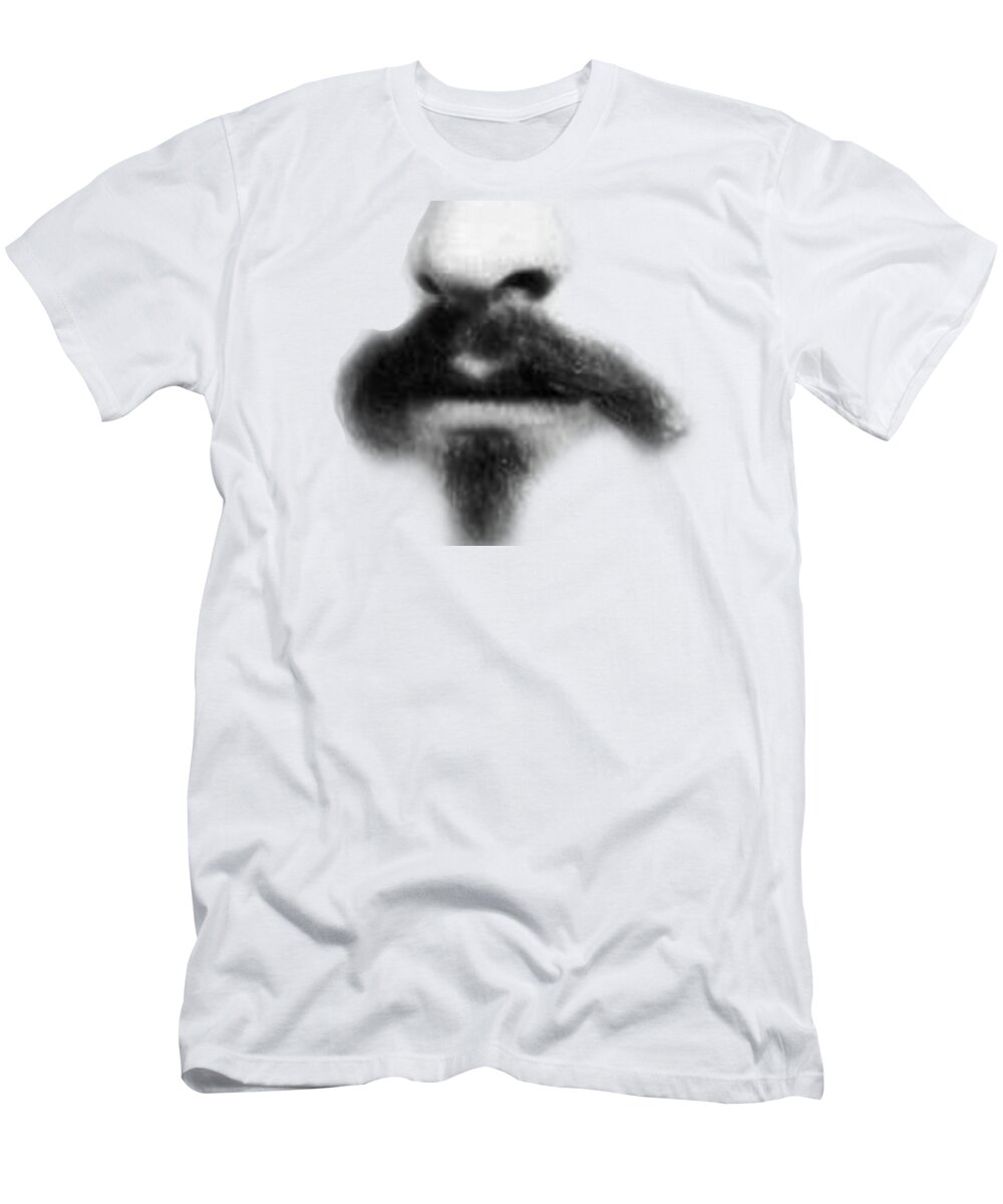  T-Shirt featuring the photograph Hipster Mustache by Bill Cannon