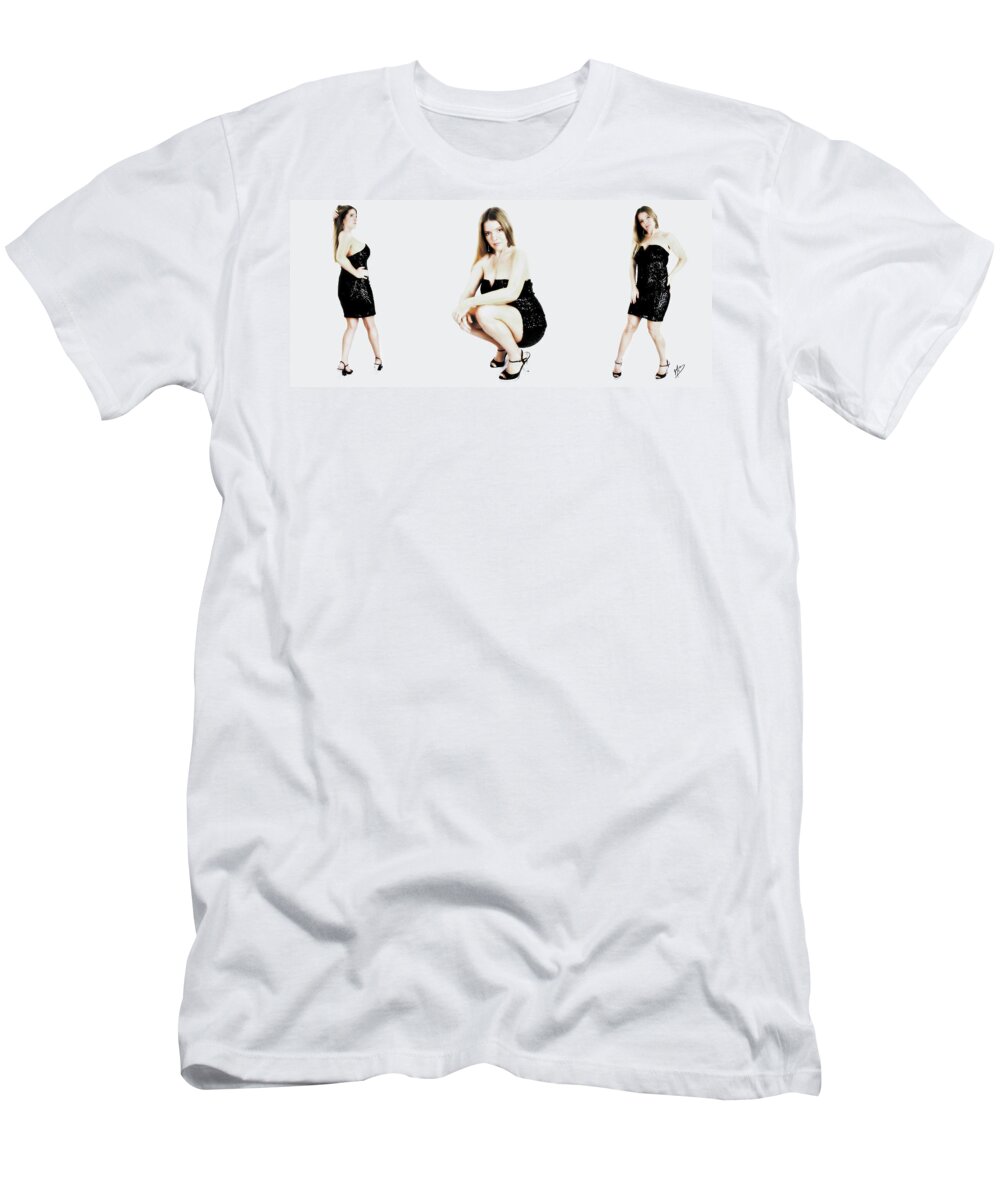 Woman T-Shirt featuring the digital art Holly 5 by Mark Baranowski