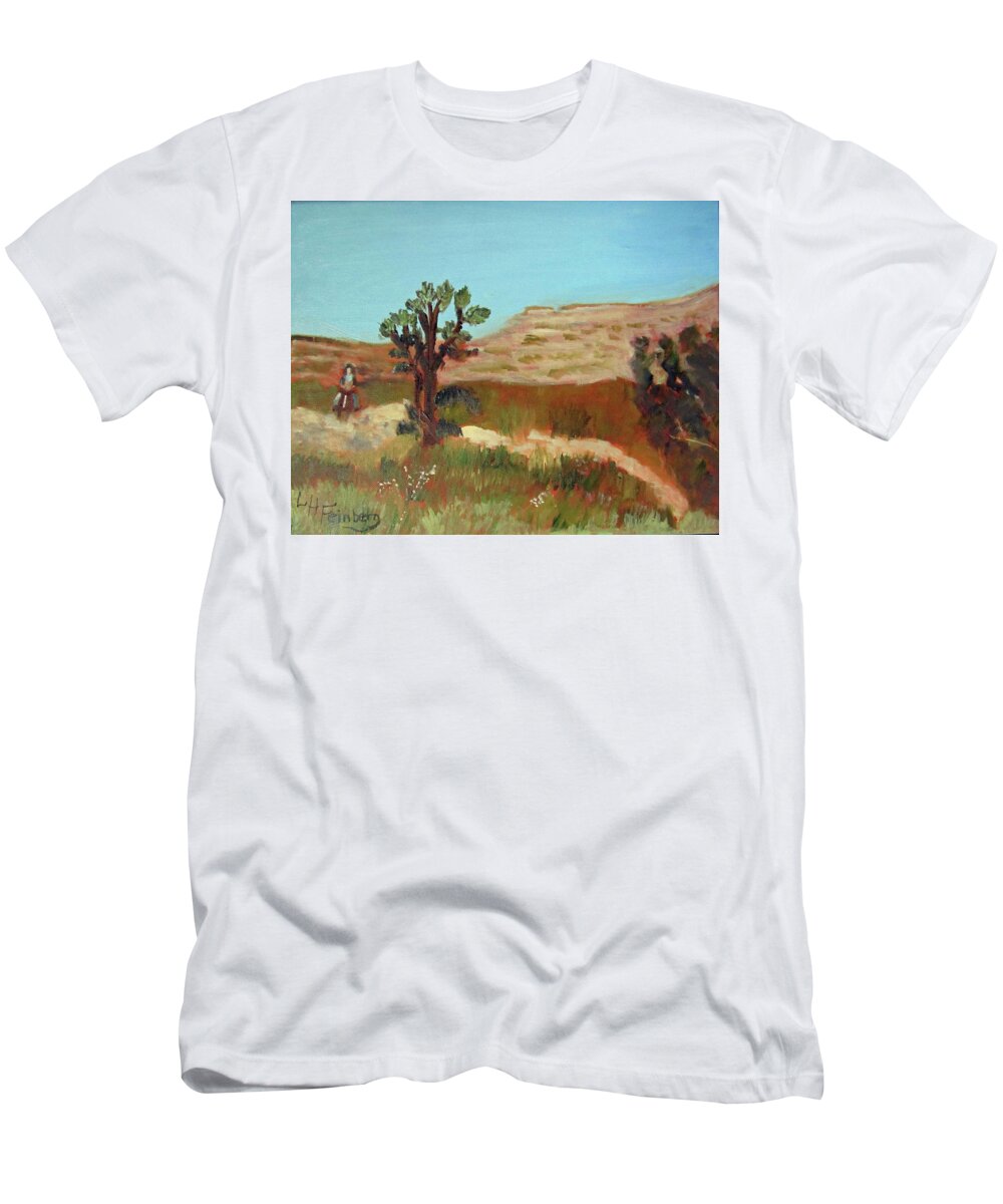 Horse T-Shirt featuring the painting Horse with No Name by Linda Feinberg