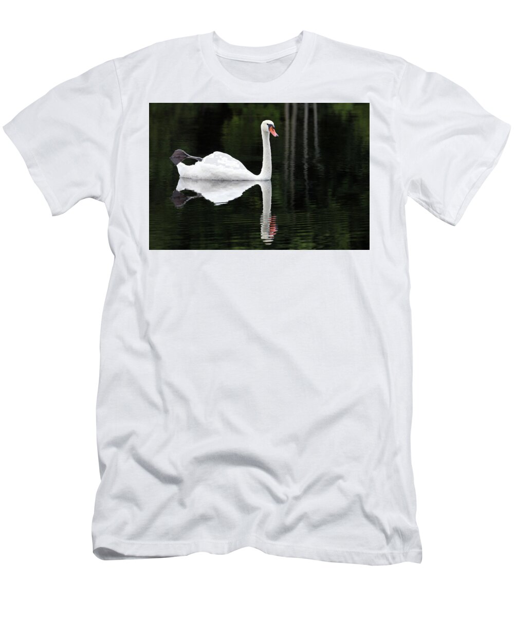 Petoskey T-Shirt featuring the photograph In the Shadows of the Lake by Robert Carter