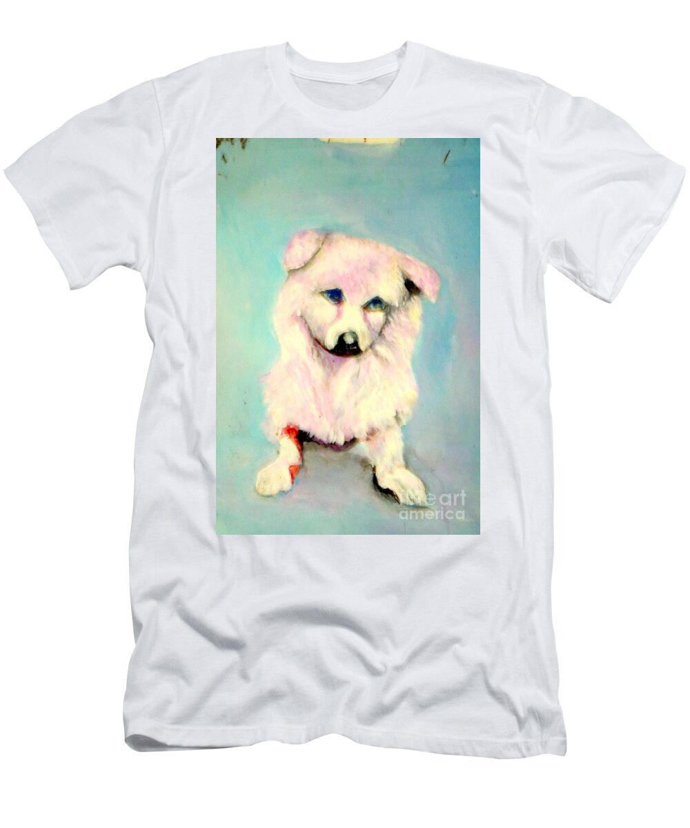  T-Shirt featuring the painting In Waiting and Hope 2 by Jason Sentuf