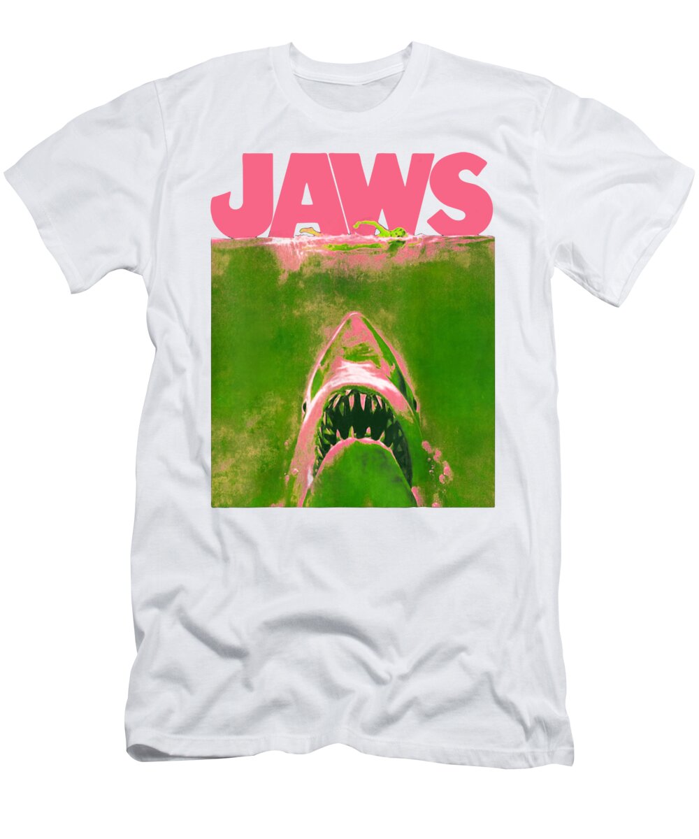 Neon Colors Shark Adult's T-shirt Cosmo Wild Fish Jaws Tee for Men 1663C 