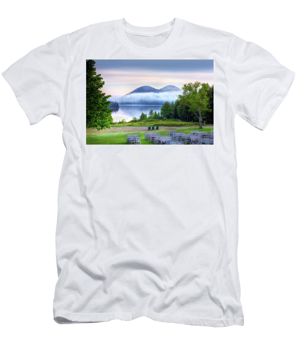 Acadia National Park T-Shirt featuring the photograph Jordan Pond 0466 by Greg Hartford