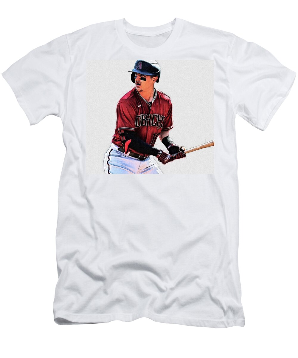 Josh Rojas - 3B - Arizona Diamondbacks T-Shirt by Bob Smerecki