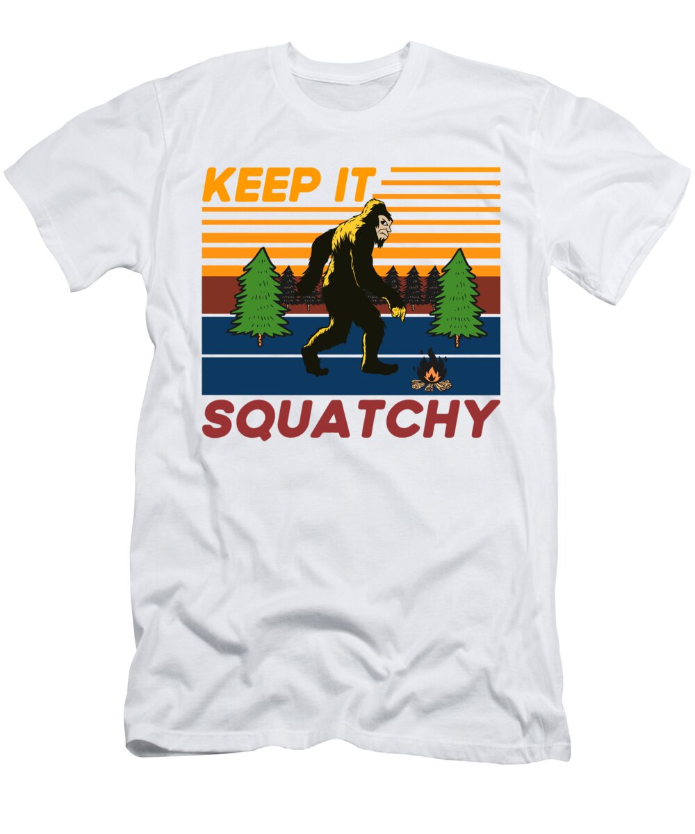 Interpunctie perzik Streng Keep it Squatchy - Funny Bigfoot Sasquatch T-Shirt by Bel Faris - Fine Art  America
