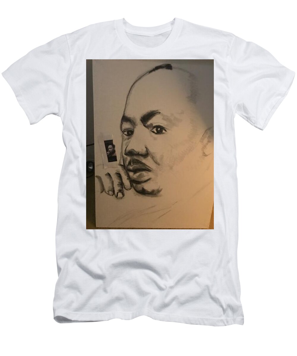  T-Shirt featuring the drawing King by Angie ONeal