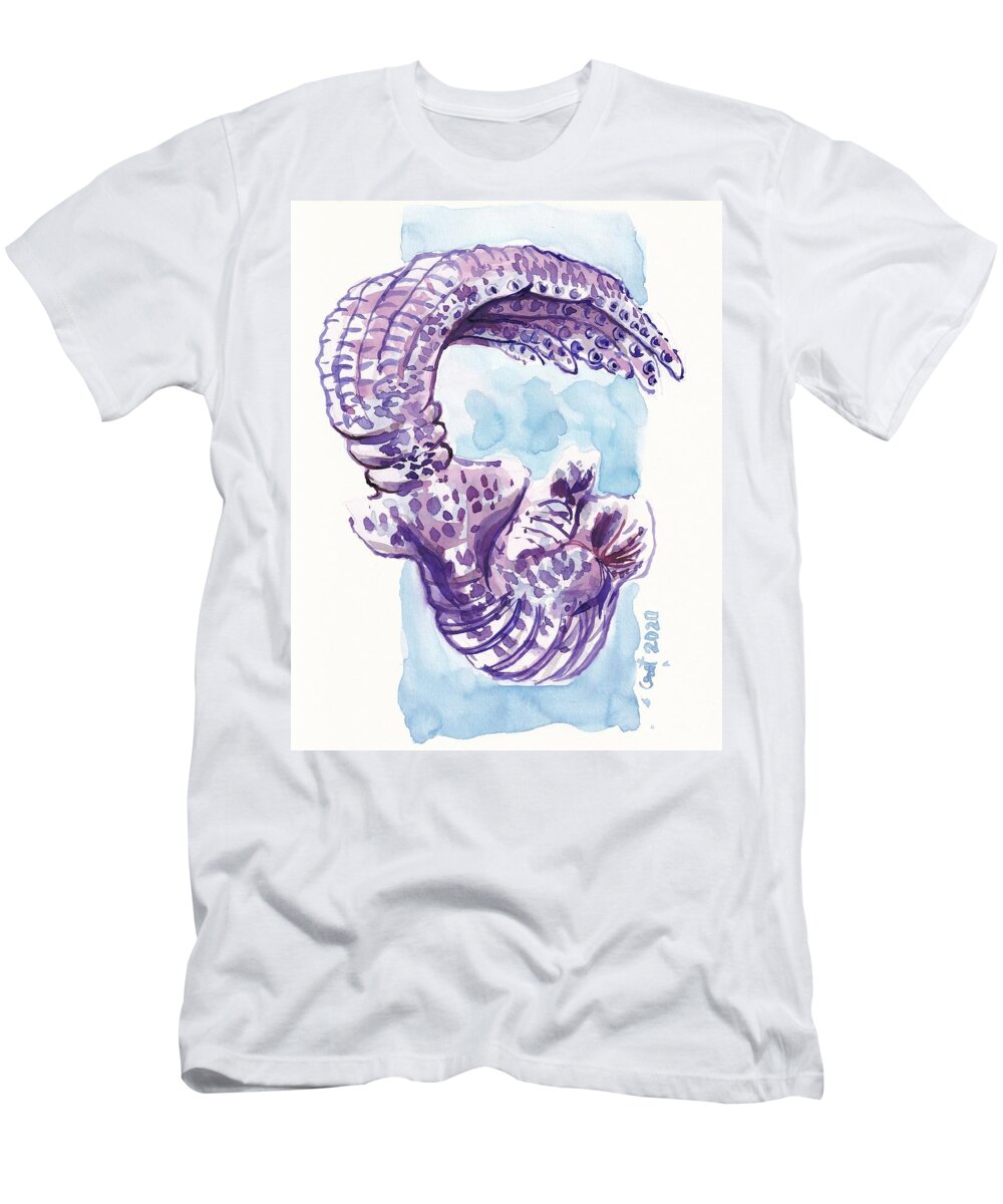 Miniature T-Shirt featuring the painting King Kraken by George Cret
