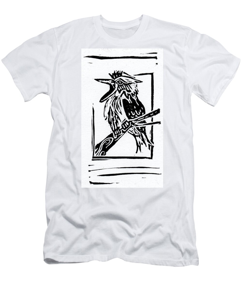 Kookaburra T-Shirt featuring the painting Kookaburra by Tiffany DiGiacomo