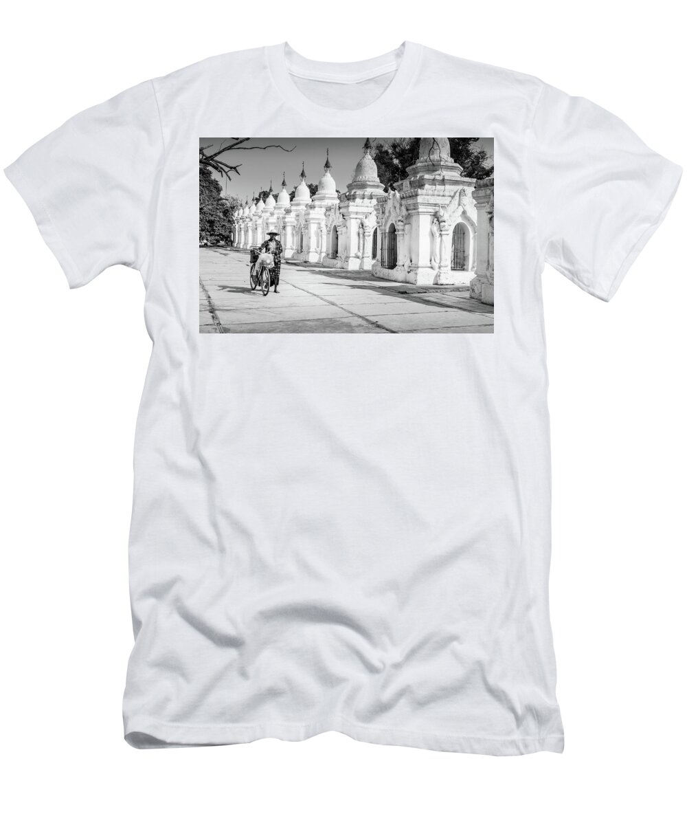 Mandalay T-Shirt featuring the photograph Kuthodaw Pagoda by Arj Munoz