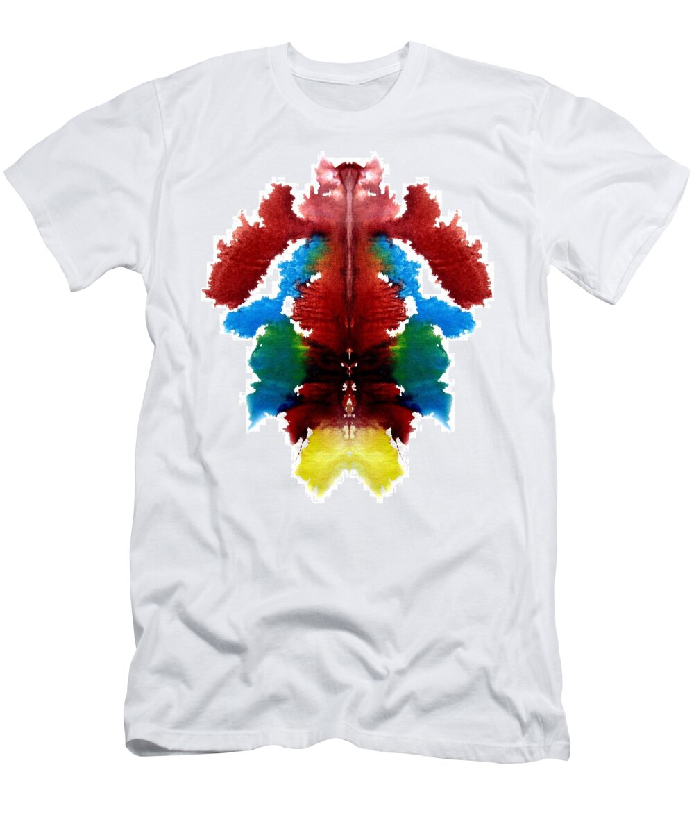 Abstract T-Shirt featuring the painting Leo Holistic by Stephenie Zagorski