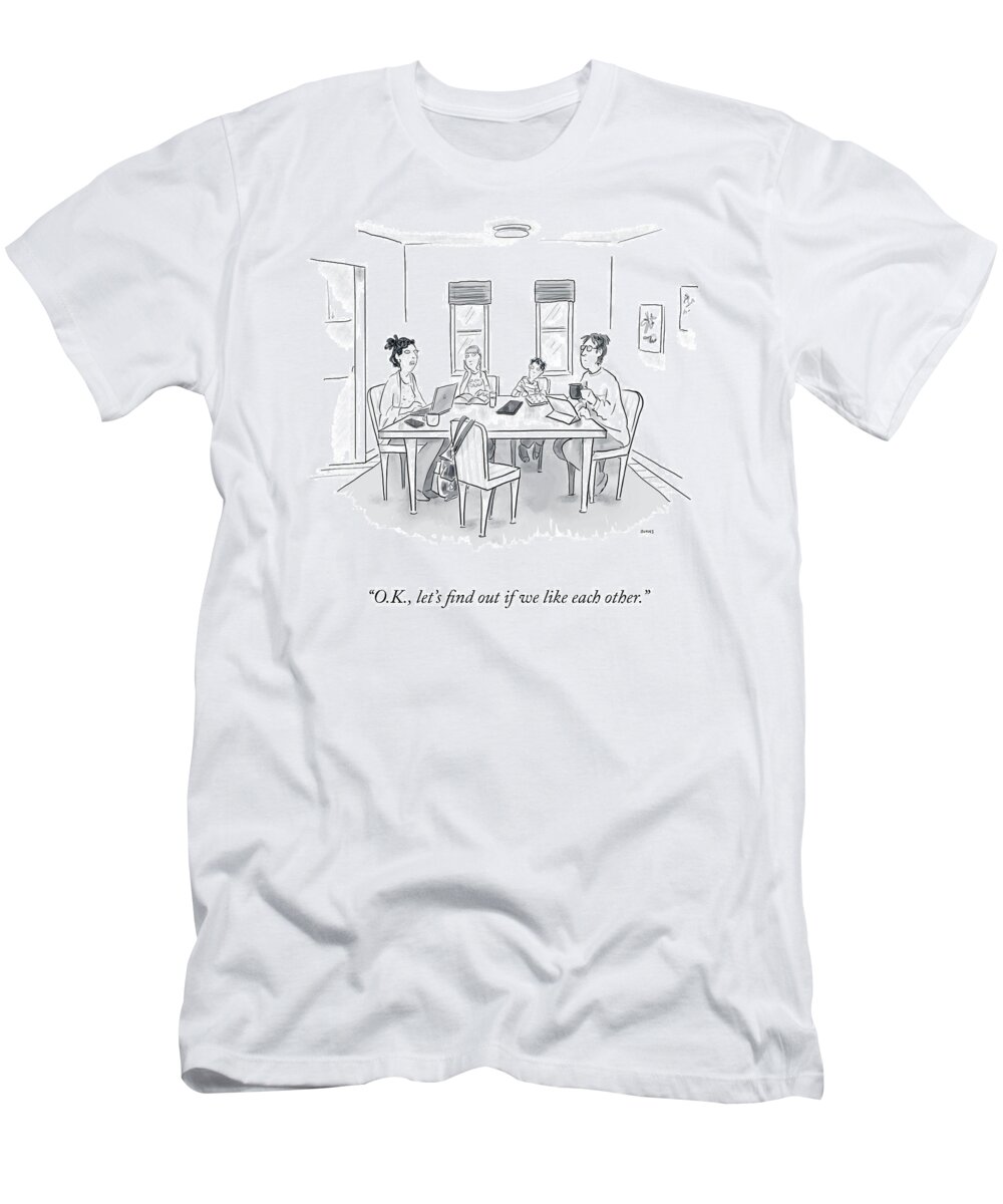 O.k. T-Shirt featuring the drawing Let's Find Out by Teresa Burns Parkhurst