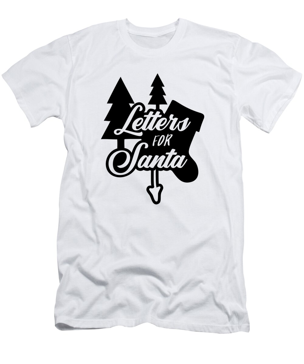 Tree T-Shirt featuring the digital art Letters for Santa Christmas by Jacob Zelazny