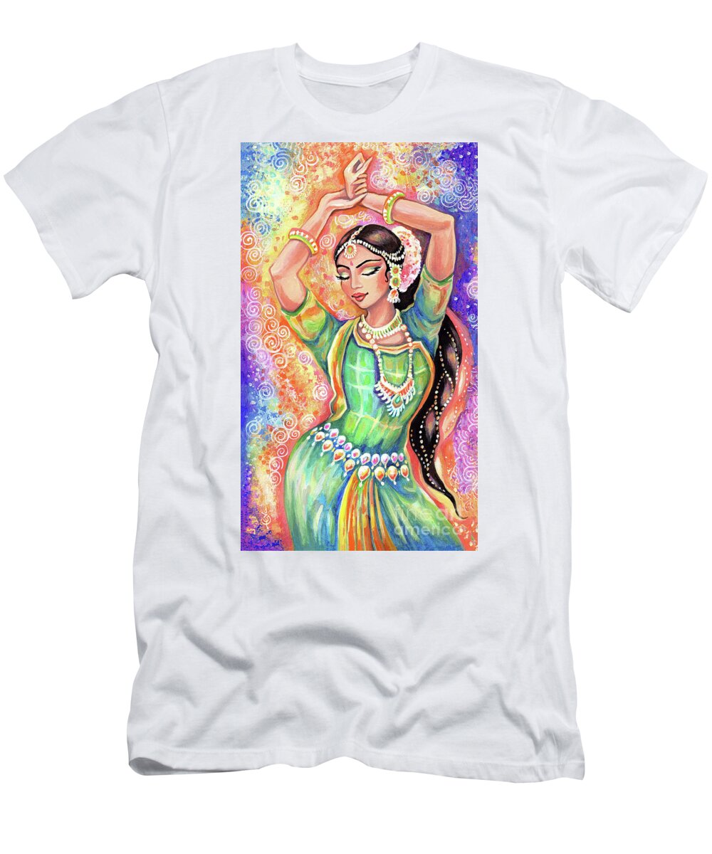 Indian Dancer T-Shirt featuring the painting Light of Ishwari by Eva Campbell