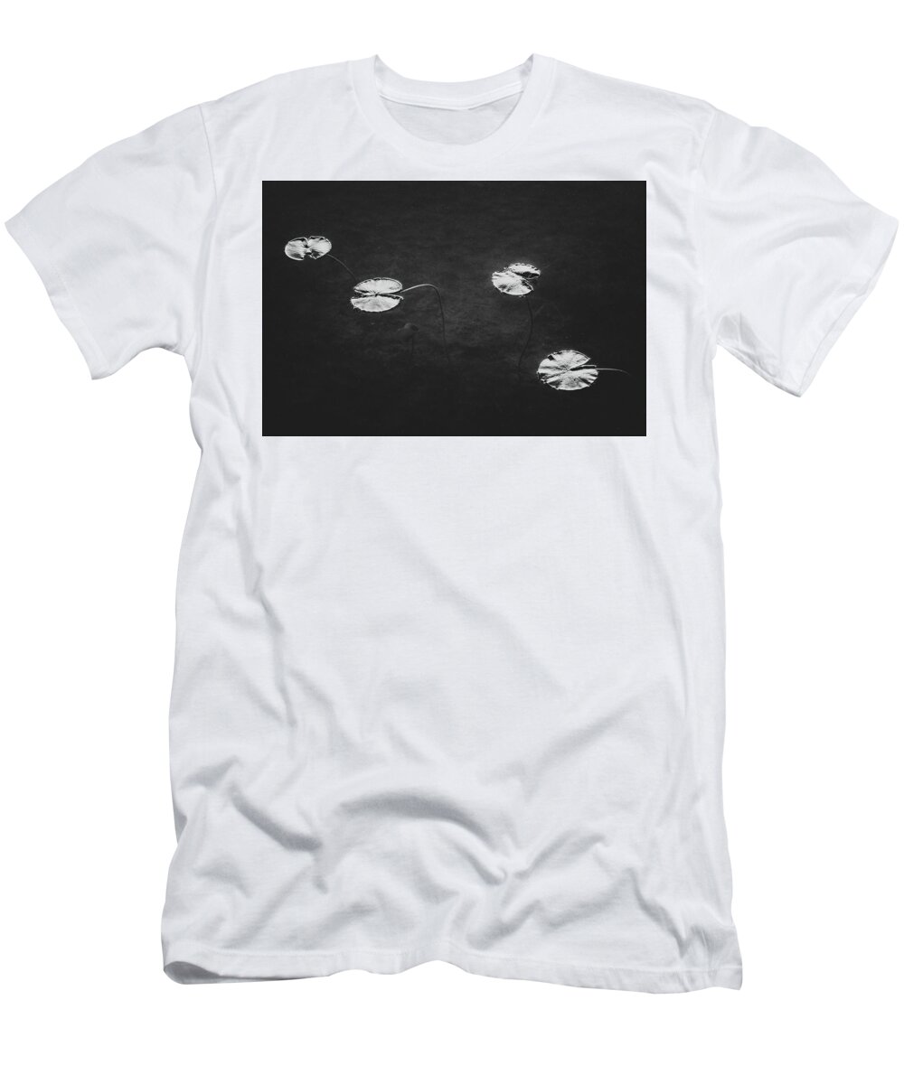 Monochrome T-Shirt featuring the photograph Lily Pads by Scott Norris