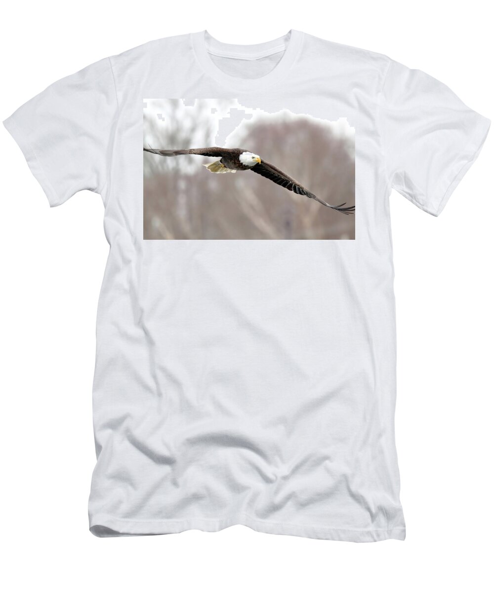 Bird T-Shirt featuring the photograph Locked In by Lens Art Photography By Larry Trager