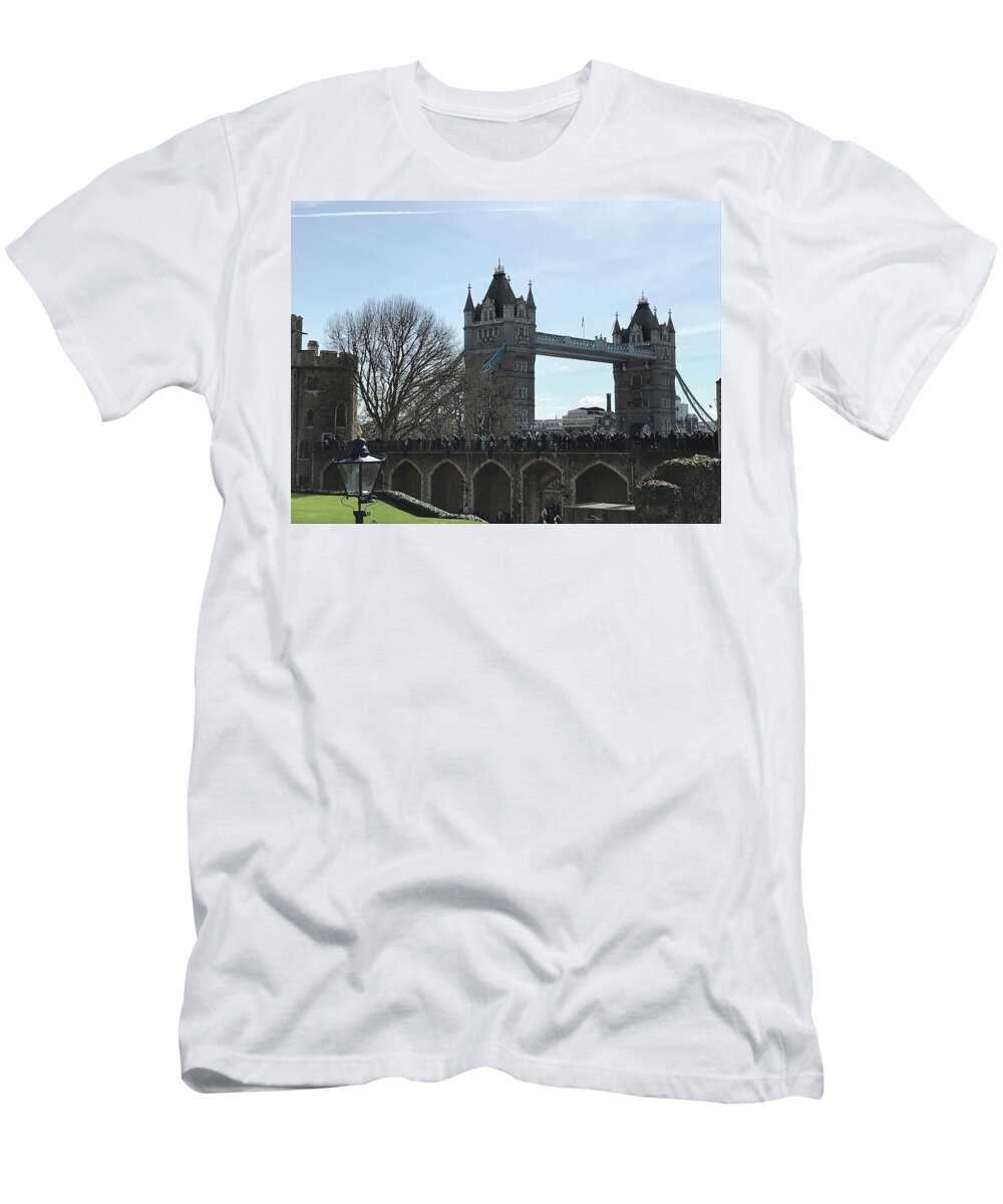 Bridge T-Shirt featuring the photograph London Landmark by Lee Darnell
