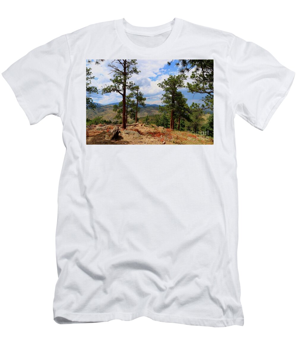 Lookout Mountain T-Shirt featuring the photograph Lookout Mountain Colorado by Veronica Batterson