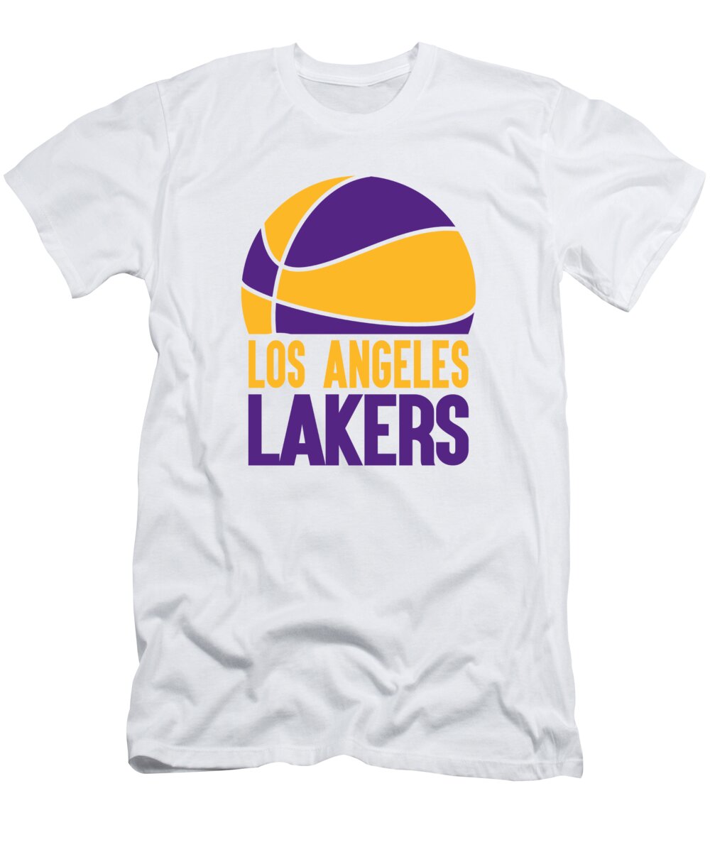 Los Angeles Lakers T Shirt And Poster T-Shirt by Joe Hamilton - Fine Art  America