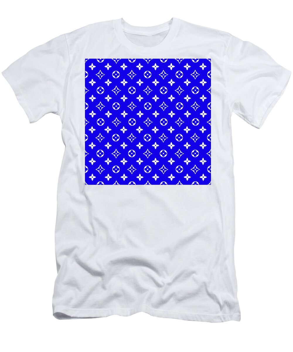 LV Blue Art T-Shirt by DG Design - Pixels