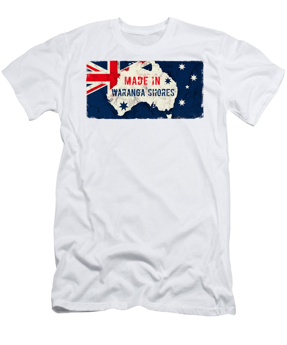 Waranga Shores T-Shirt featuring the digital art Made in Waranga Shores, Australia #warangashores #australia by TintoDesigns